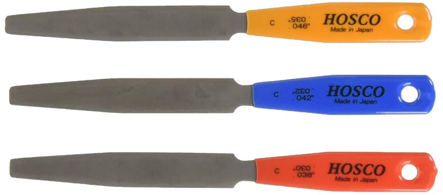 HOSCO　アコースティックギター用ナットヤスリ Amazon | HOSCO Luthiers Tools ナット溝切りヤスリ 3本組